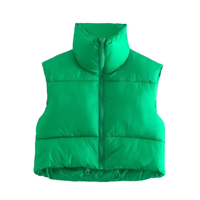 Gr8ness Mini Puffer Vest For Women