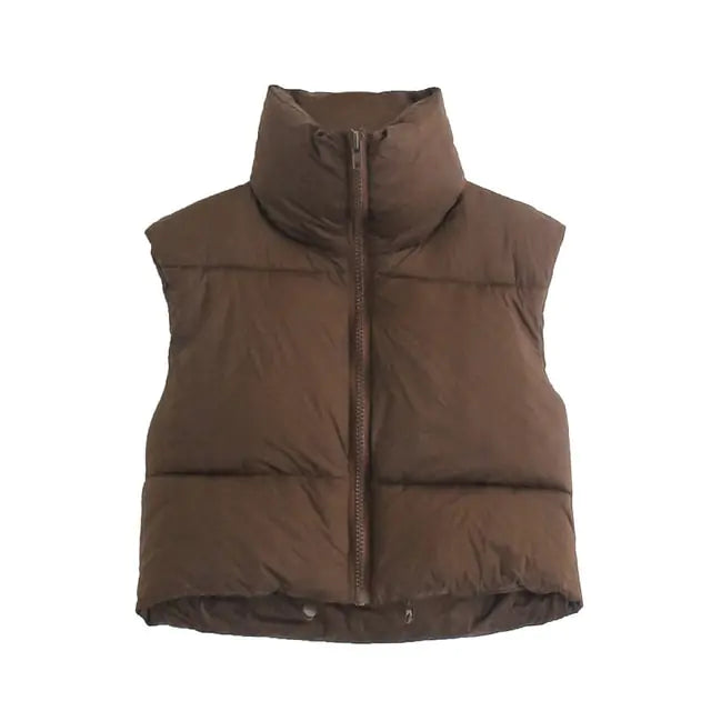 Gr8ness Mini Puffer Vest For Women